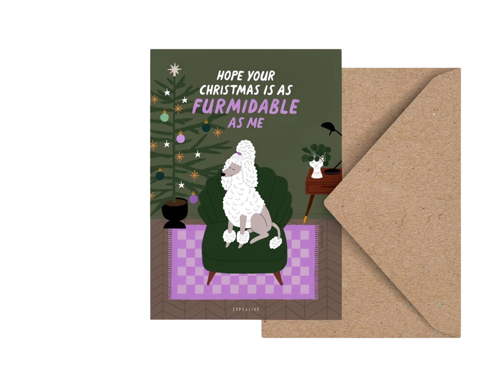 Postkarte Petisfaction DOGS Furmidable