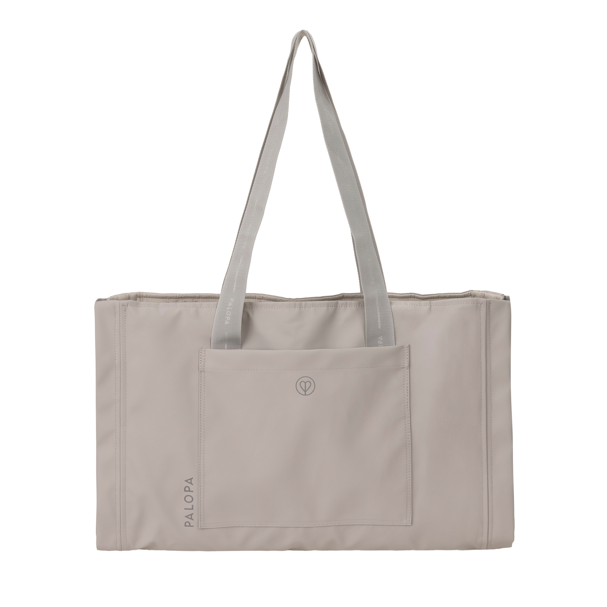 PALOPA Hundemattentasche NOBO Coated Taupe – 2-in-1 Tasche & Hundematte