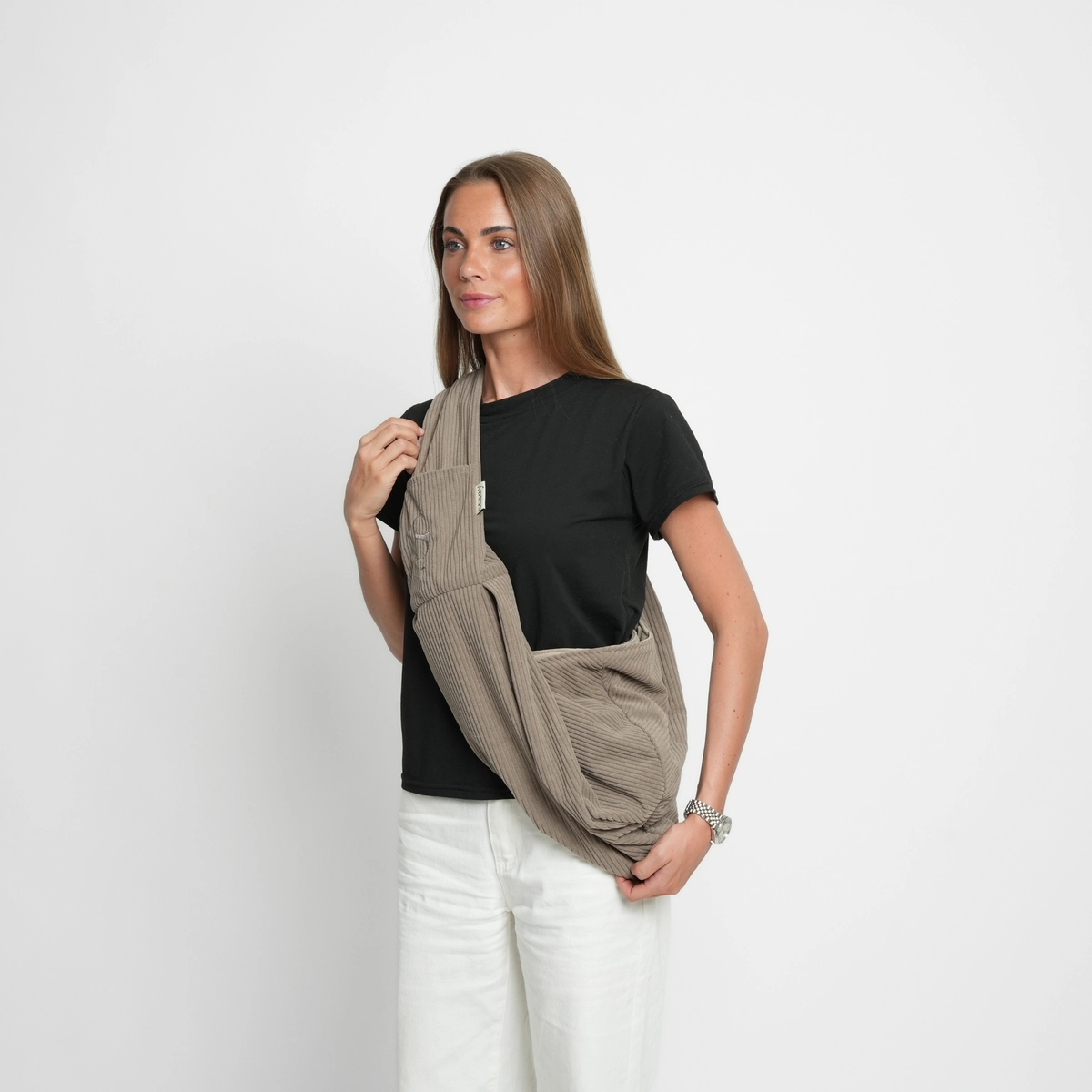 Hundetragetasche AVA Corduray Taupe