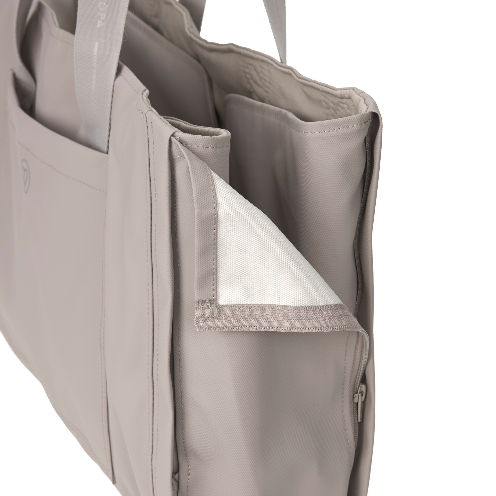 PALOPA Hundemattentasche NOBO Coated Taupe – 2-in-1 Tasche & Hundematte