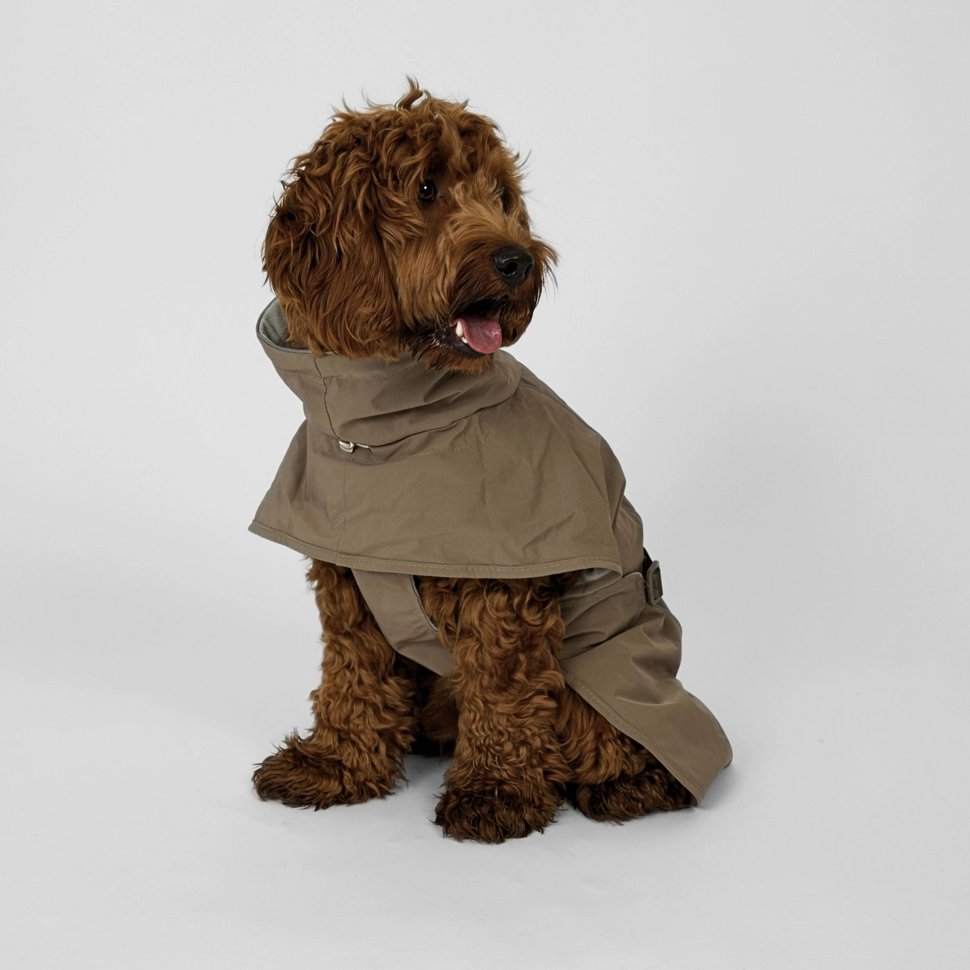 Staey UMA Regenmantel Taupe Gr. XS