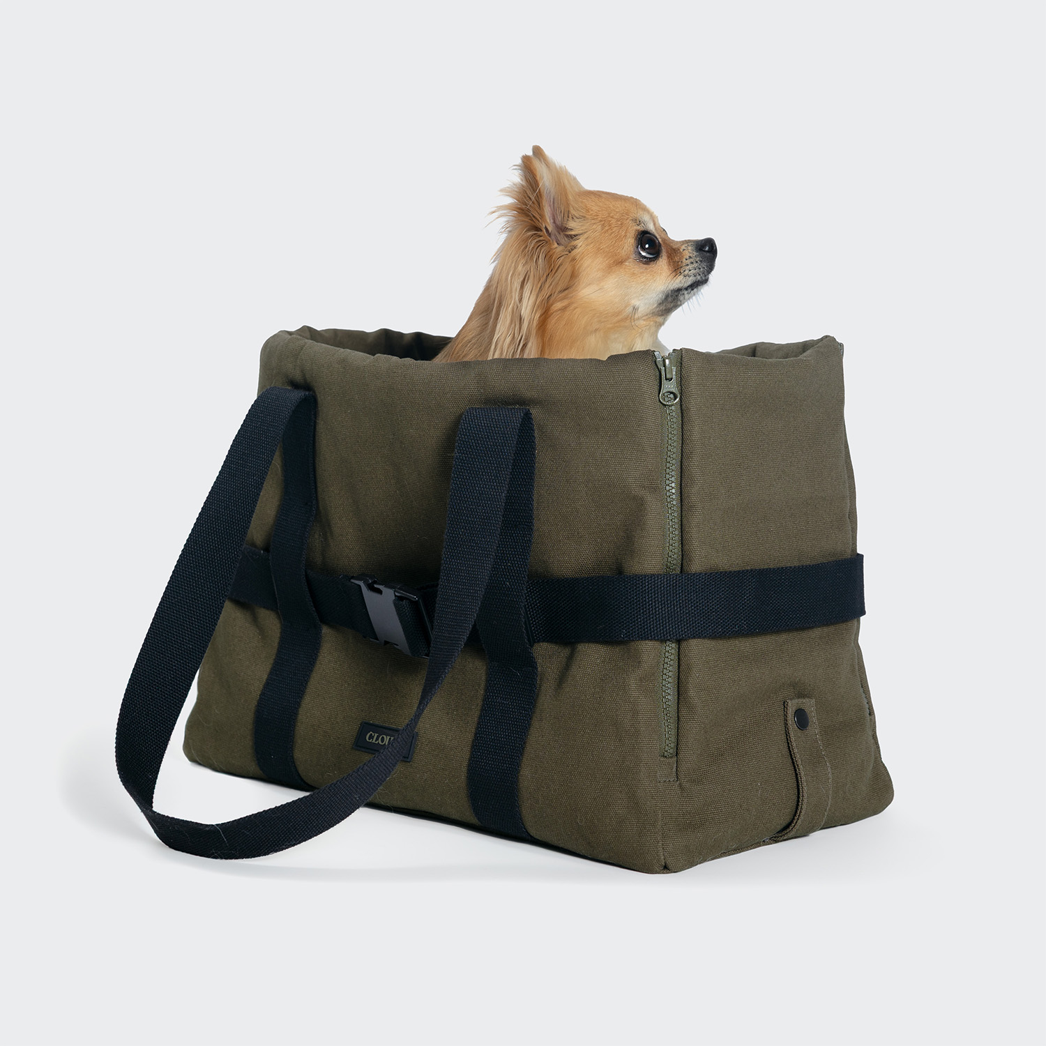 Hundetasche TURIN Canvas Olive
