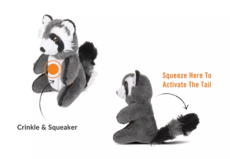 Hundespielzeug ROBBY THE RACCOON Waschbär