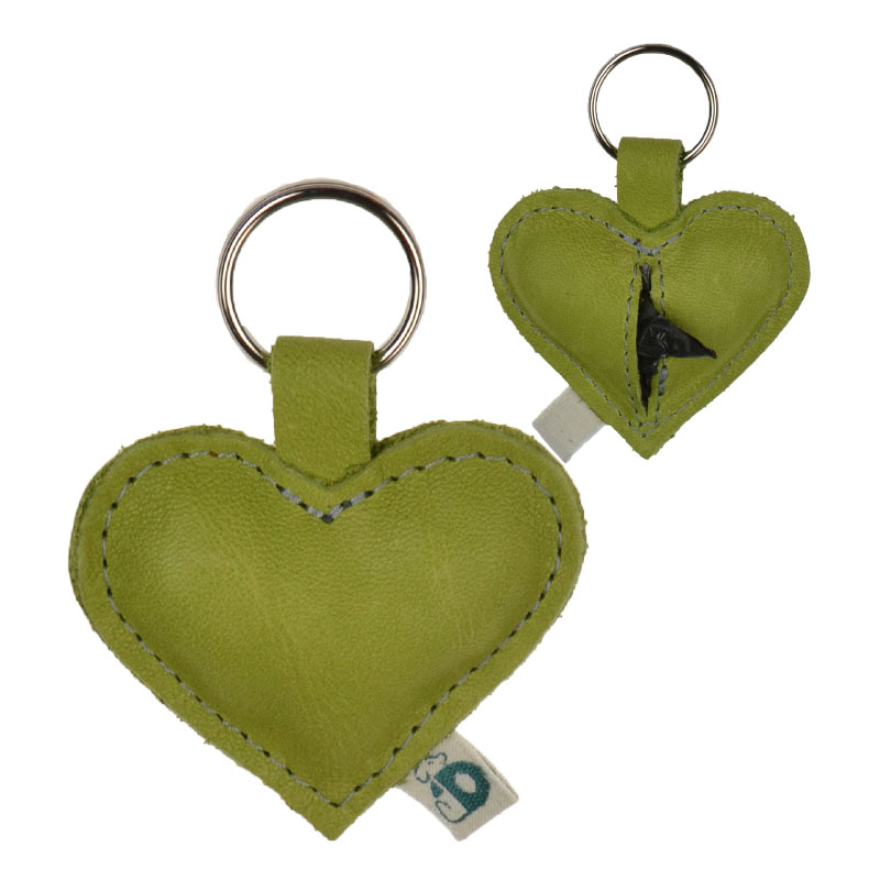 Schlüsselanhänger Herz Grün