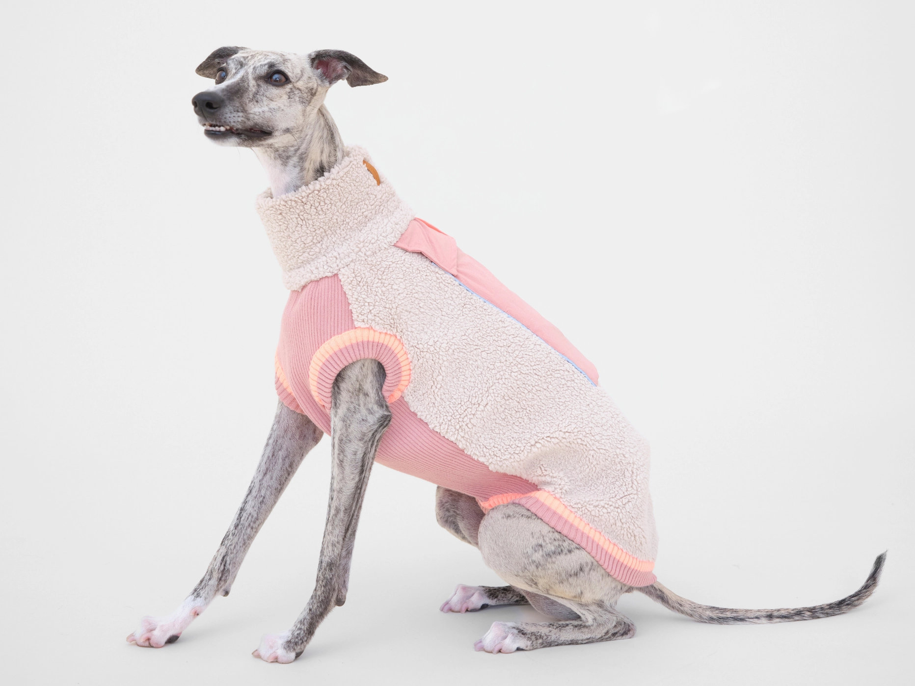 lumiies® THE SPORT RACER PULLOVER Royal Rosewood – warmer Sherpa Hundepullover Gr. 7