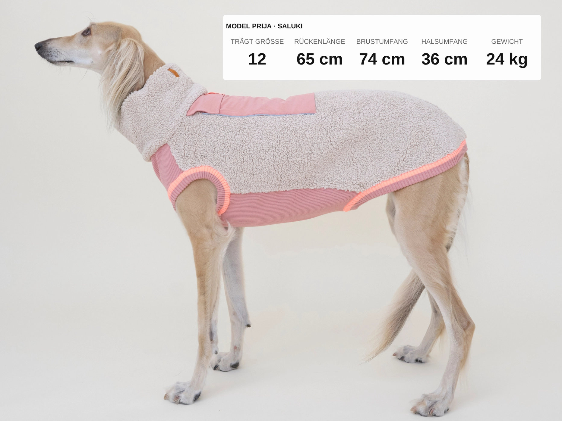 lumiies® THE SPORT RACER PULLOVER Royal Rosewood – warmer Sherpa Hundepullover Gr. 7