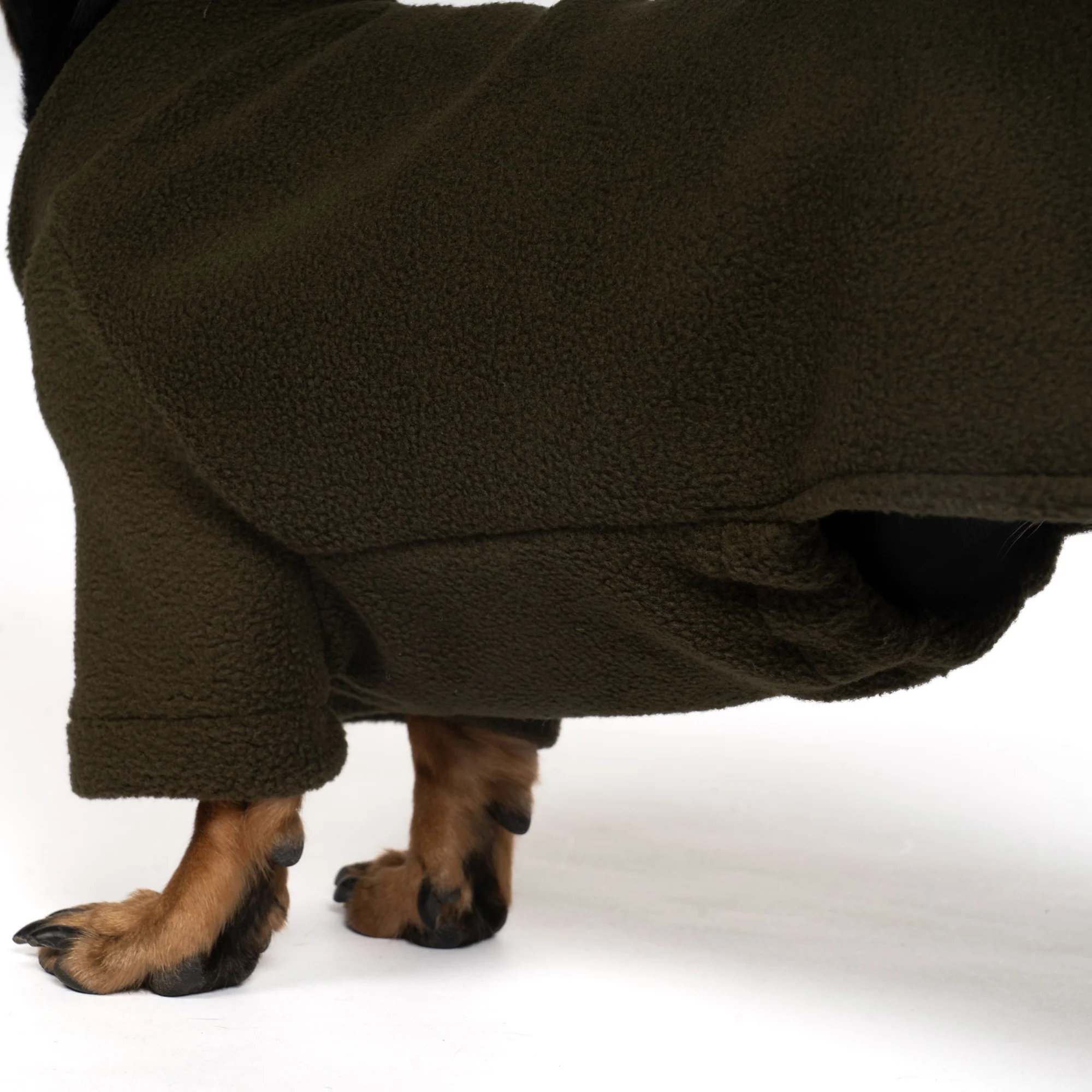 Karma Hund Pullover Dackel Olivgrün