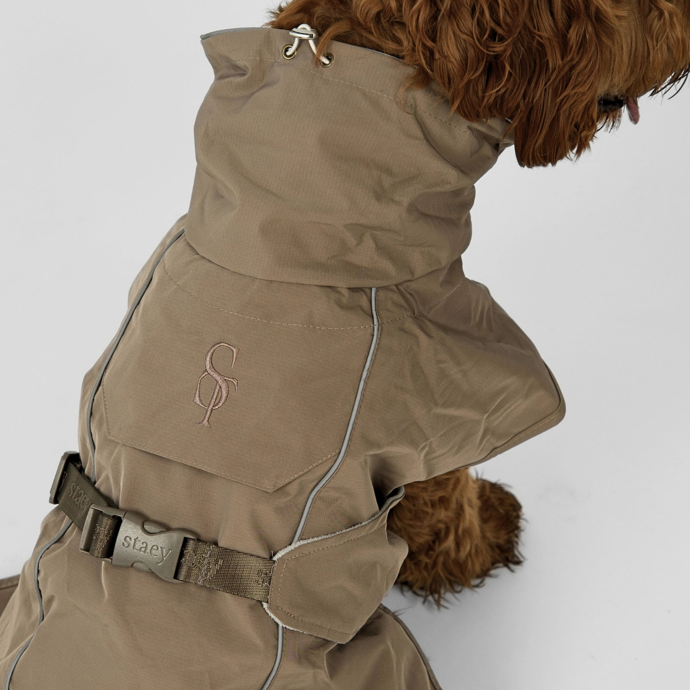 Staey UMA Regenmantel Taupe Gr. XS