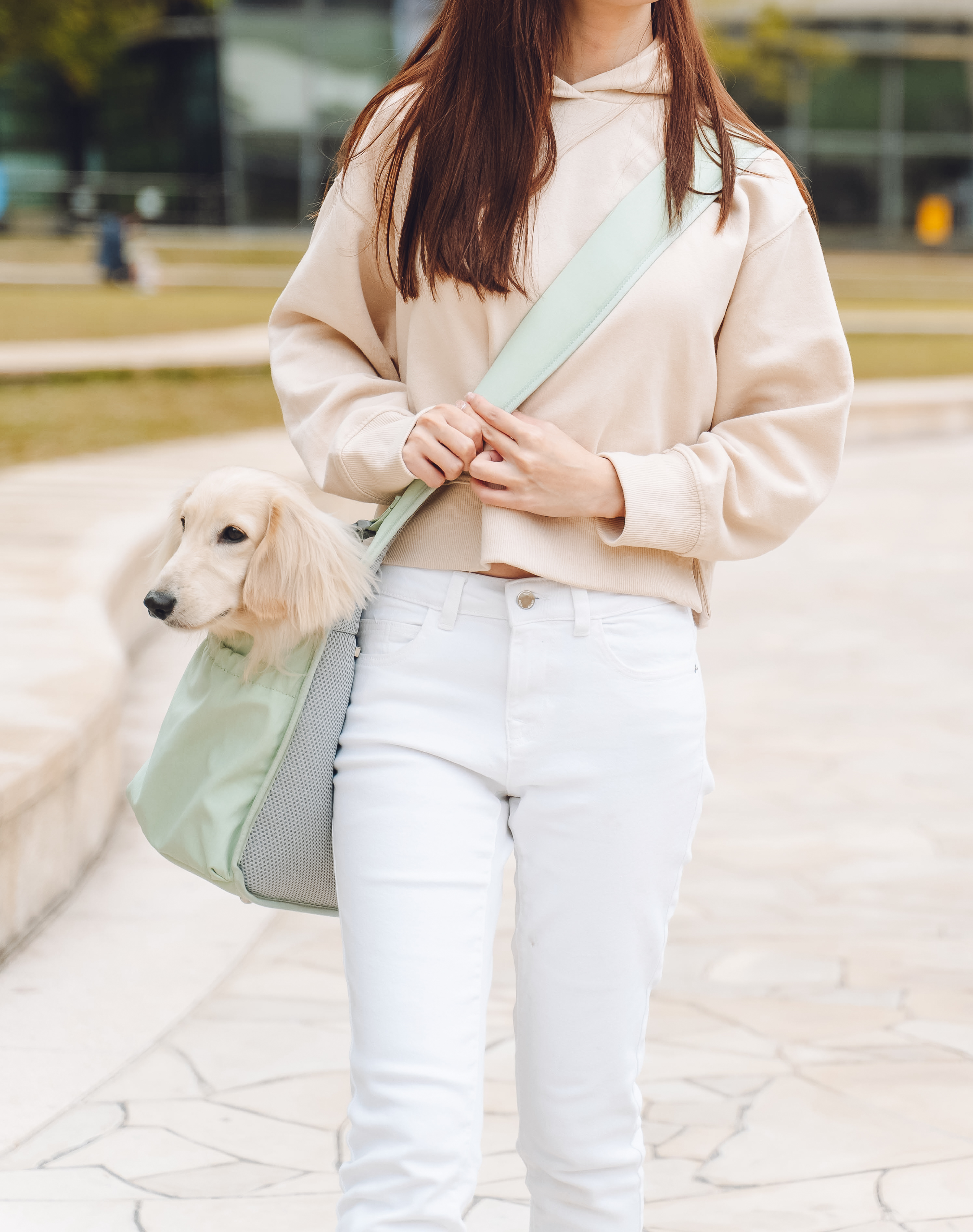 Hundetragetasche CARRY ME CROSSBODY PET CARRIER Sage