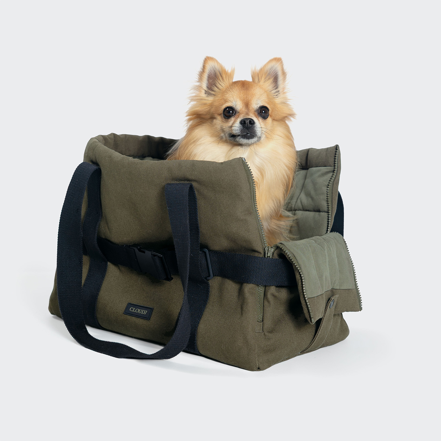 Hundetasche TURIN Canvas Olive