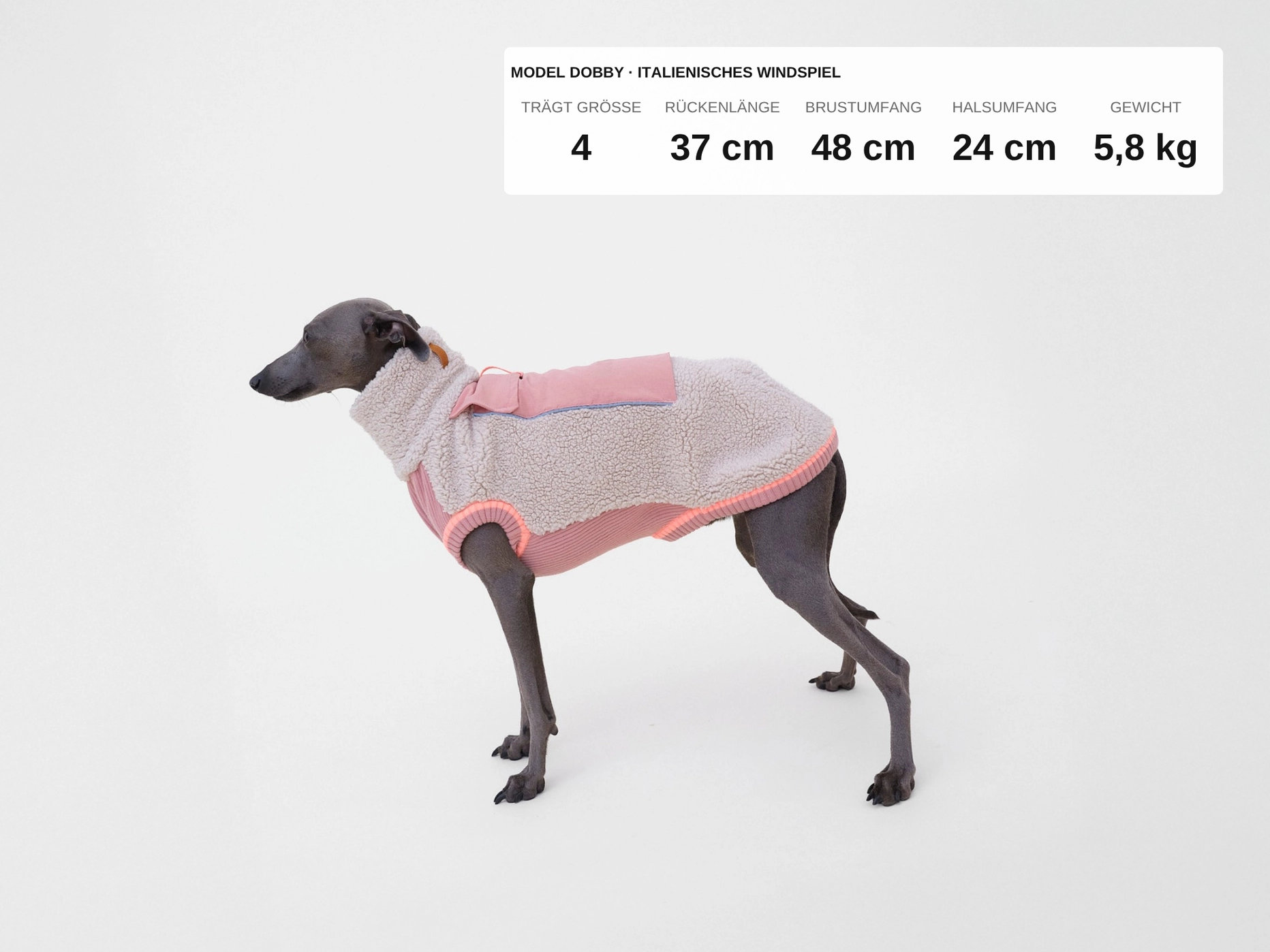 lumiies® THE SPORT RACER PULLOVER Royal Rosewood – warmer Sherpa Hundepullover Gr. 7
