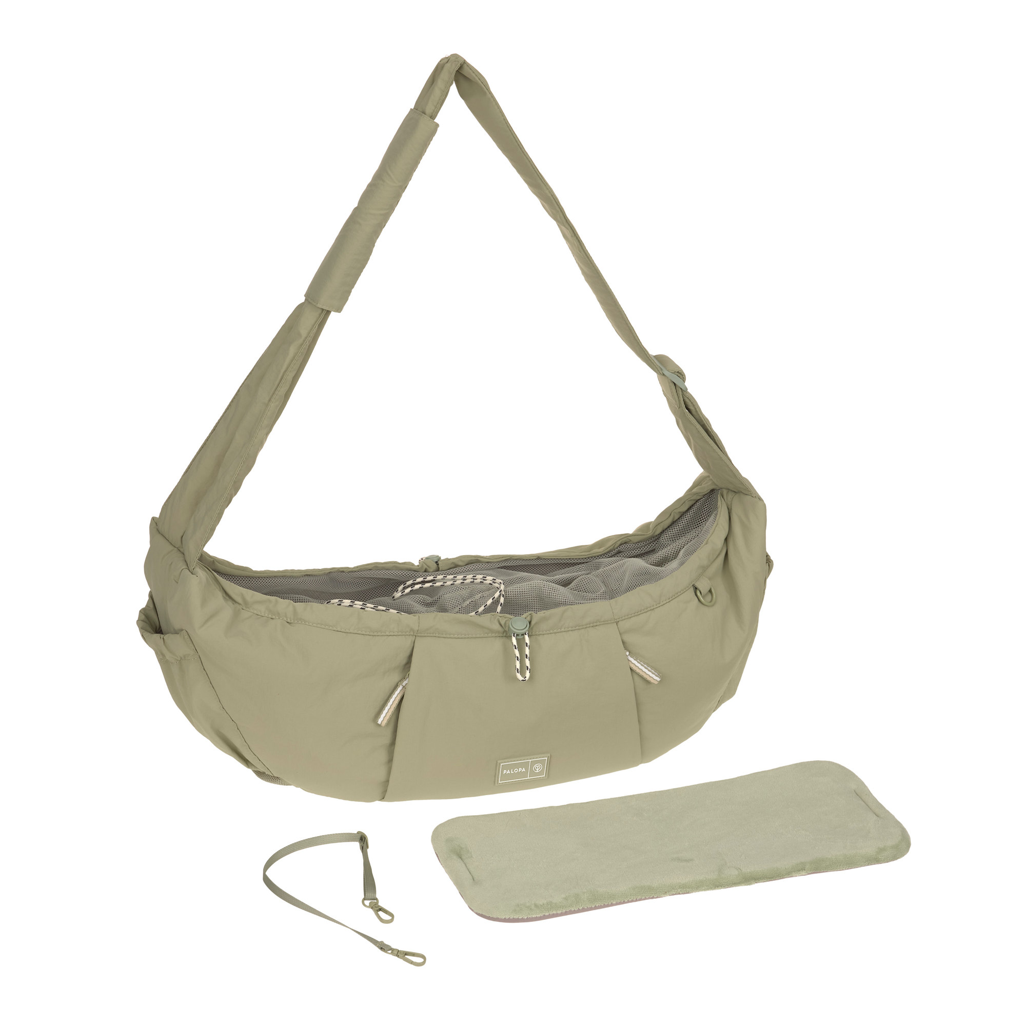 PALOPA Dog Bag BARA Crinkled Pale Olive