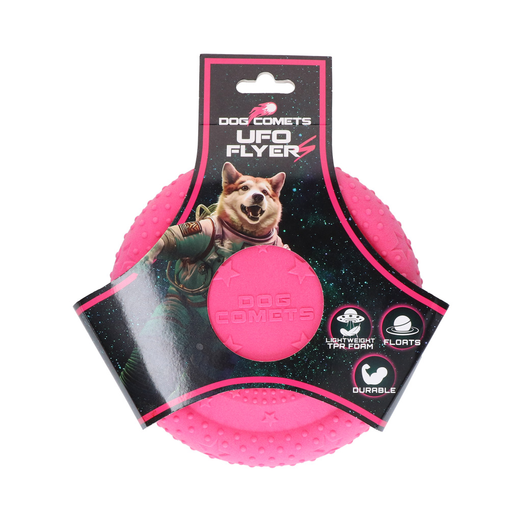 Dog Comets UFO Flyer Frisbee Rosa