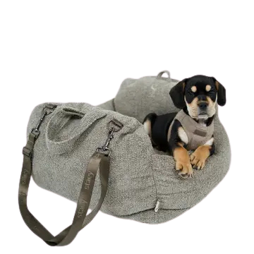 Autositz für Hunde TOVA 2‑in‑1‑Autositz | Oat Bouclé