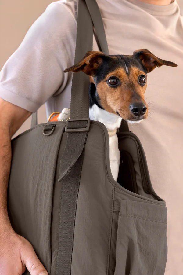 Hundetasche WEDA crinkled chocolate