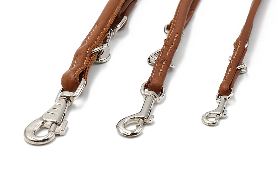 Cityleine 1,2 Meter Cognac - Silber