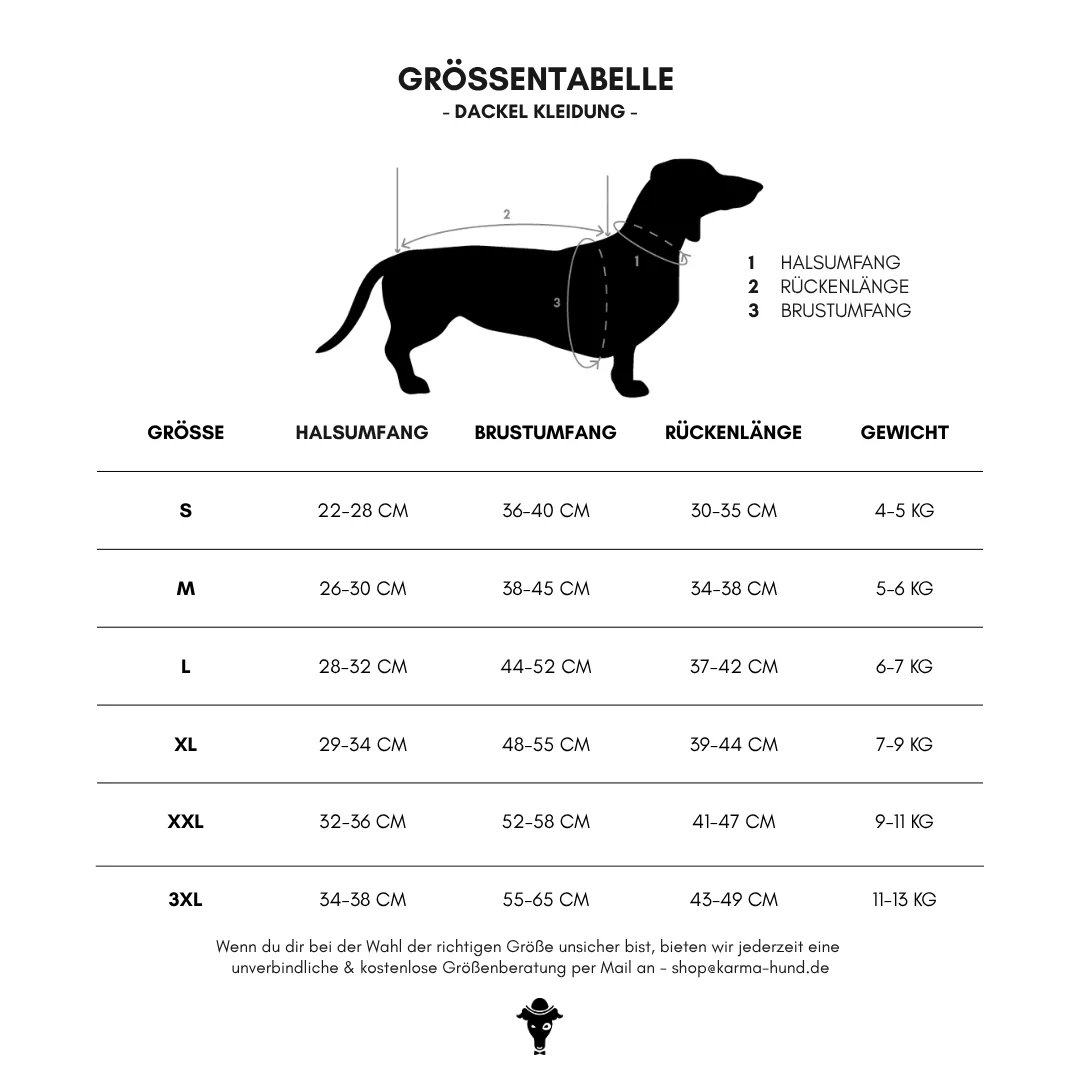 Karma Hund WINTER OVERALL 2.0 Dackel Weinrot S