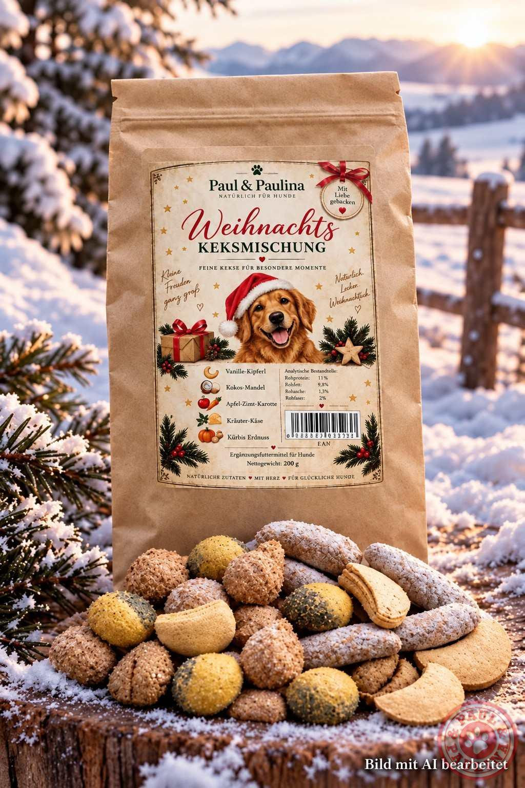 Paul & Paulina WEIHNACHTS-KEKSMISCHUNG 200 g 