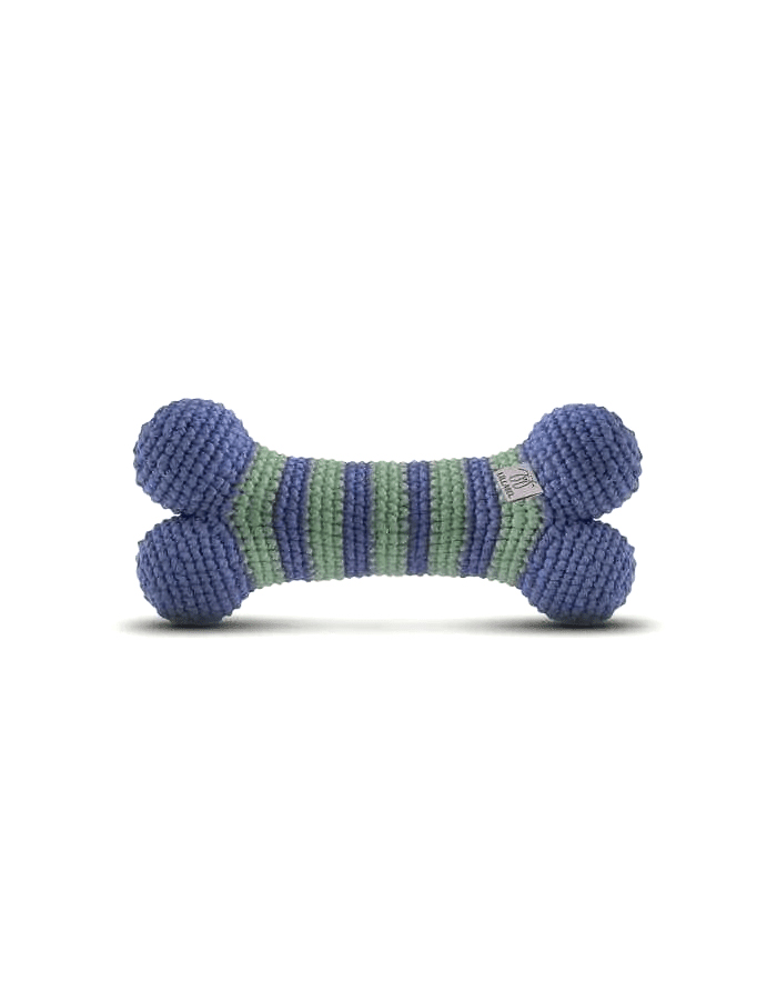 Hundespielzeug Knochen LILLY green & blue