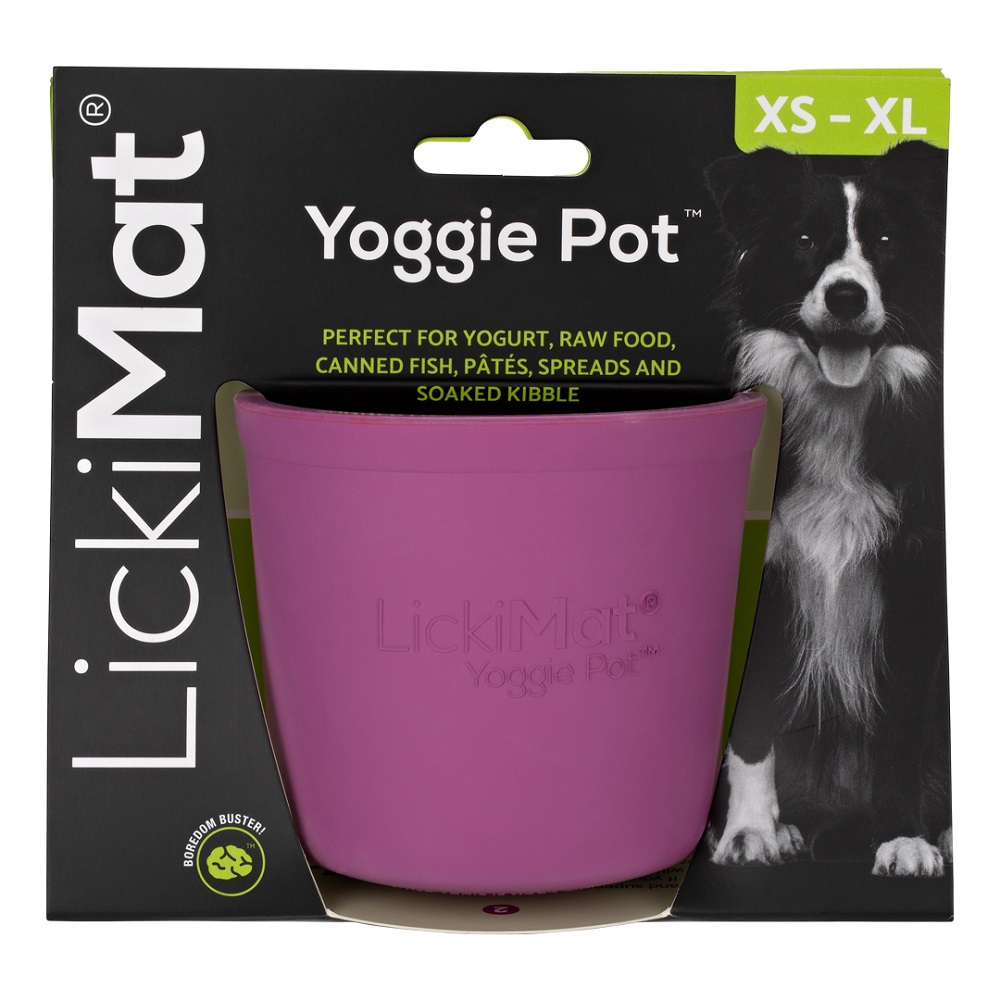 LickiMat® Antischlingnapf YOGGIE POT Purple