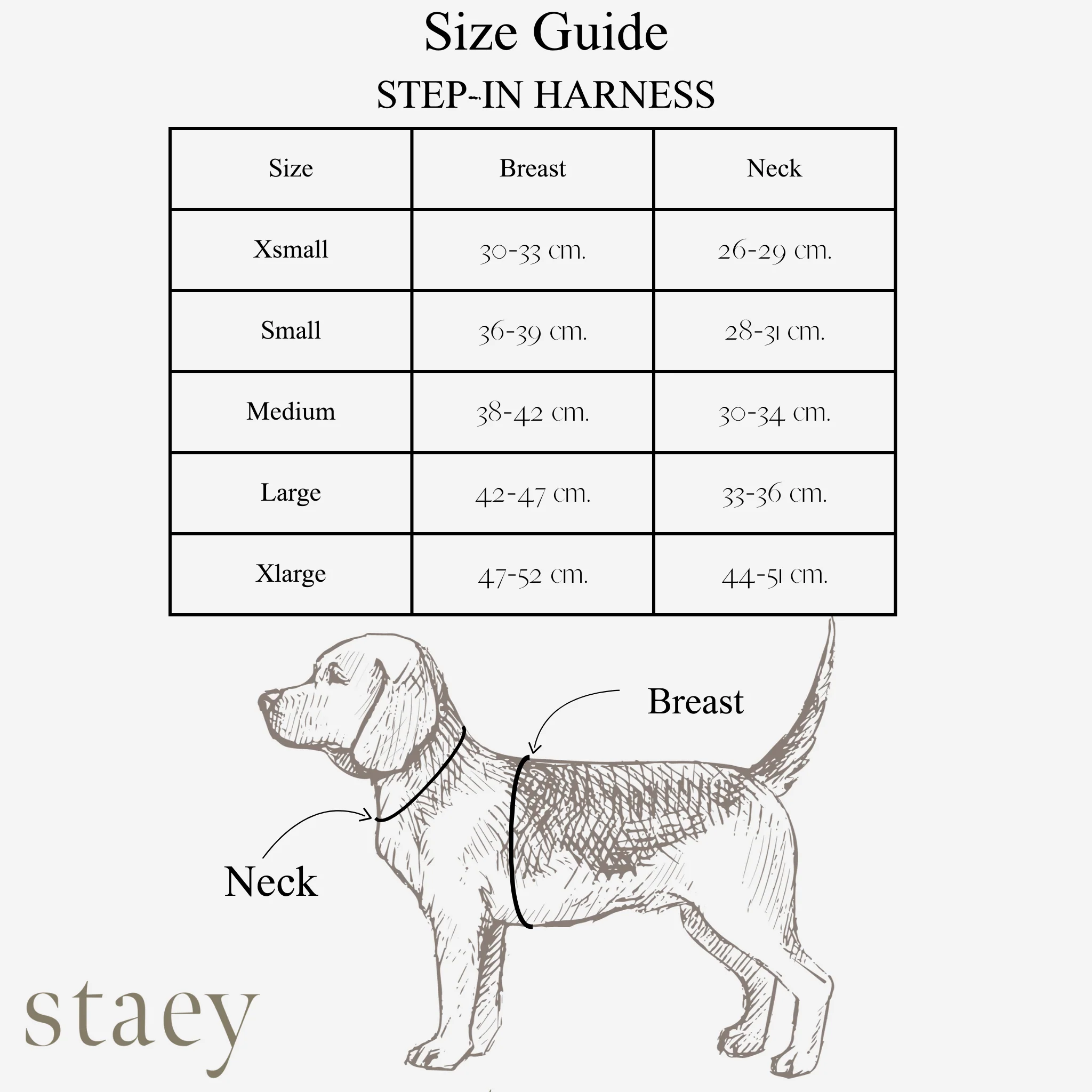 Step-In Hundegeschirr SAGA Mocca