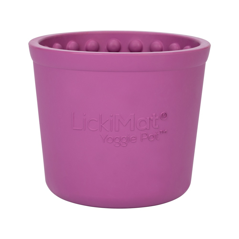 LickiMat® Antischlingnapf YOGGIE POT Purple